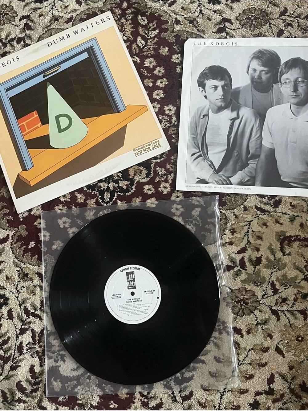 The Korgis – Dumb Waiters - 1980 Promo LP Record Album - Vinyl Nice Copy